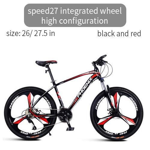 Phoenix Bicycle Motocross Micro-transfer 27 Speed Mountain Road Bike  Men Women Students Mountain Bicycle Disc Brake Racing Bike easy-smart-way.myshopify.com