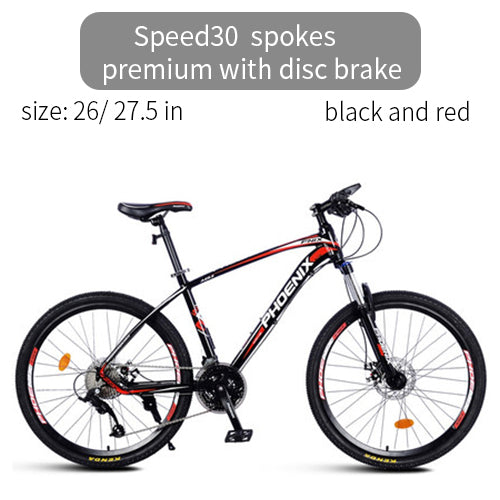 Phoenix Bicycle Motocross Micro-transfer 27 Speed Mountain Road Bike  Men Women Students Mountain Bicycle Disc Brake Racing Bike easy-smart-way.myshopify.com