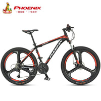 Phoenix 26''27.5''Student off-road Cycling Bike Mountain Bike 27 Speed Mens Women Steel Bicycle MTB Suspension Fork Bicycle easy-smart-way.myshopify.com