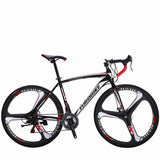 EUROBIKE Road Bike 21 Speed 700C Bicycle Dual Disc Brake Frame Size 49cm 3-Spoke Bike easy-smart-way.myshopify.com