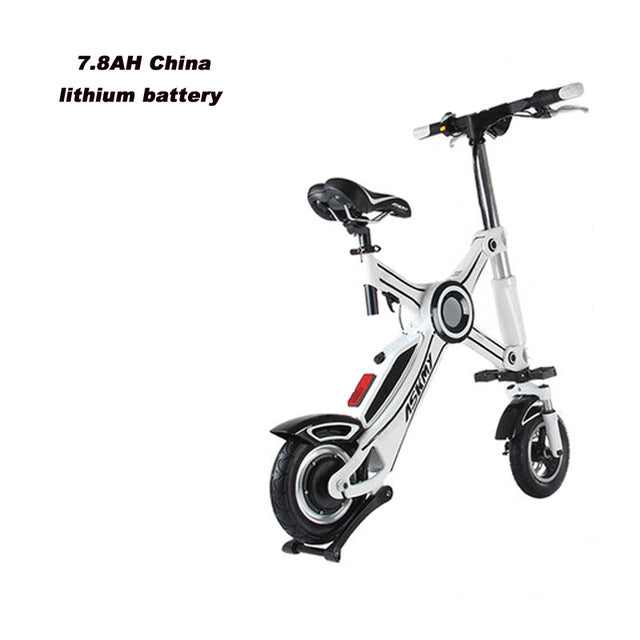 10-inch folding electric bicycle aluminum alloy chainless electric bike light and fast folding ebike with child seat easy-smart-way.myshopify.com