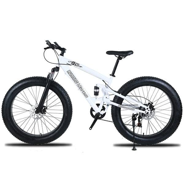 Running Leopard 7/21/24 Speed 26x4.0 Fat bike Mountain Bike Snow Bicycle Shock Suspension Fork Free delivery Russia bicycle easy-smart-way.myshopify.com