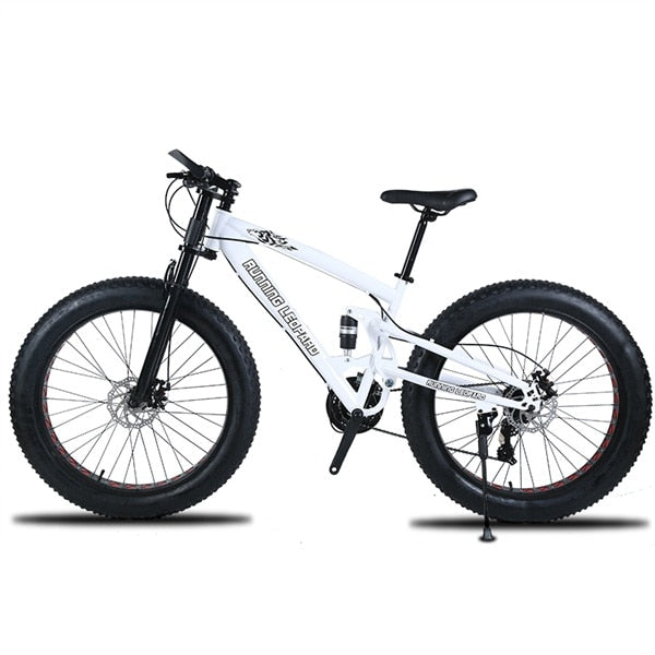 Running Leopard 7/21/24 Speed 26x4.0 Fat bike Mountain Bike Snow Bicycle Shock Suspension Fork Free delivery Russia bicycle easy-smart-way.myshopify.com