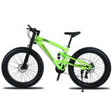 Running Leopard 7/21/24 Speed 26x4.0 Fat bike Mountain Bike Snow Bicycle Shock Suspension Fork Free delivery Russia bicycle easy-smart-way.myshopify.com