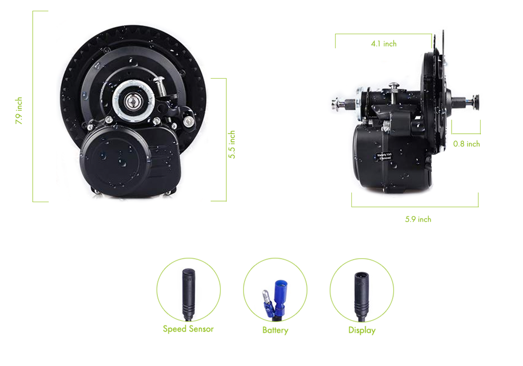 36V 350W Mid-Drive Motor e-Bike Conversion Kit easy-smart-way.myshopify.com