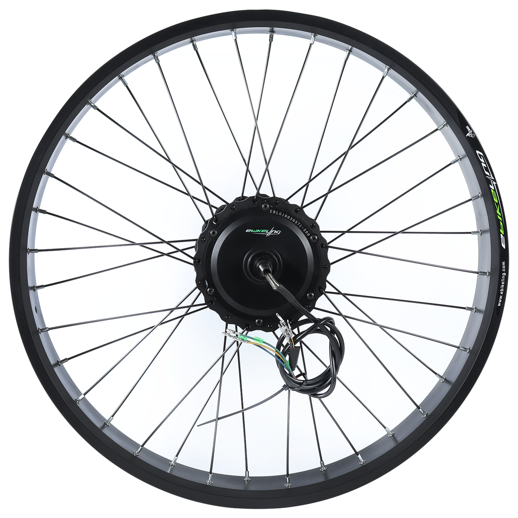 36V 500W 26" FAT Geared Front Rear Electric Bicycle Conversion Kit easy-smart-way.myshopify.com