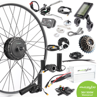 Waterproof 36V 500W 700C Geared Front Rear e-Bike Conversion Kit easy-smart-way.myshopify.com