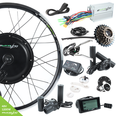 48V 1200W 24" Direct Drive Front Rear Electric Bicycle Conversion Kit