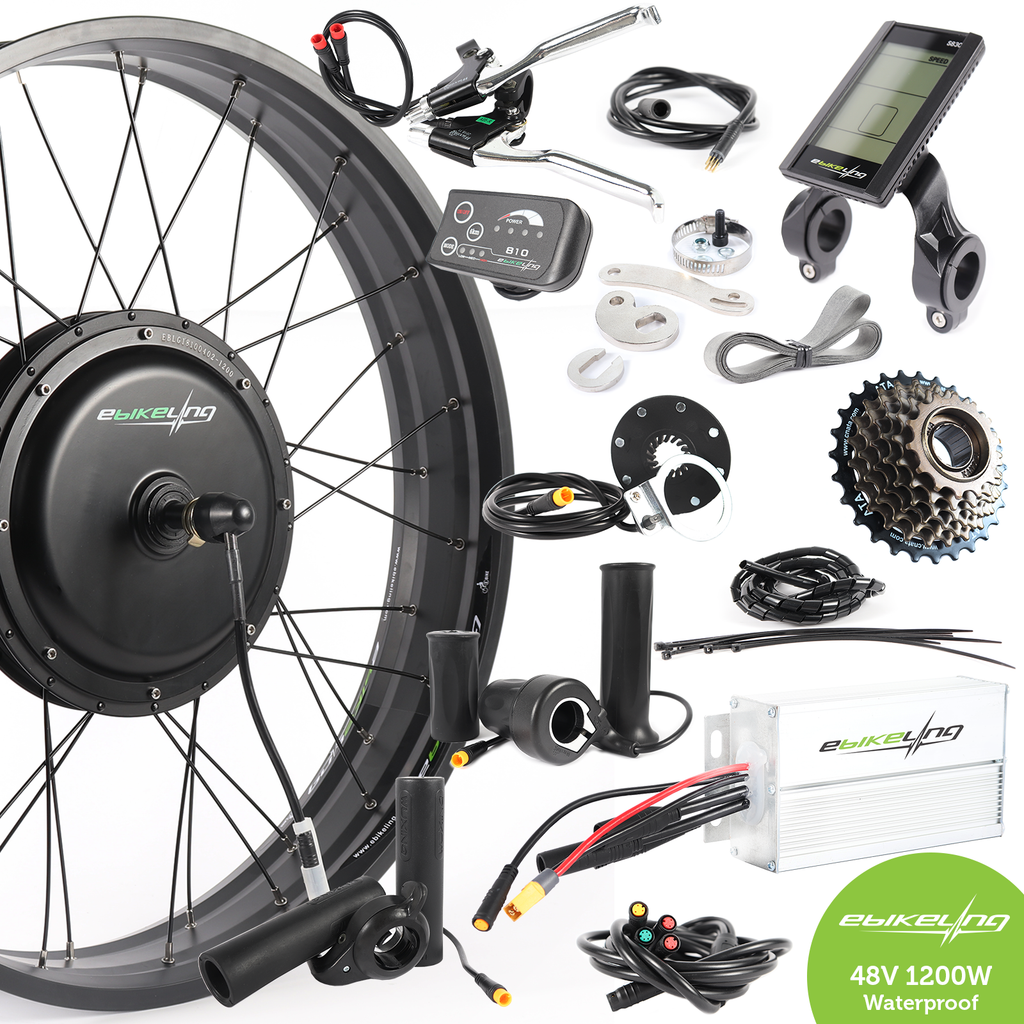 Waterproof 48V 1200W 26" FAT Direct Drive Front Rear Conversion Kit easy-smart-way.myshopify.com