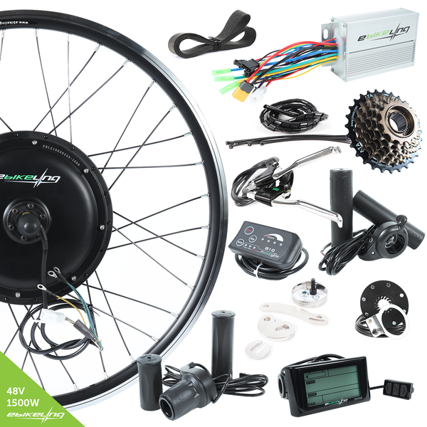48V 1500W 26" Direct Drive Rear Electric Bicycle Conversion Kit easy-smart-way.myshopify.com